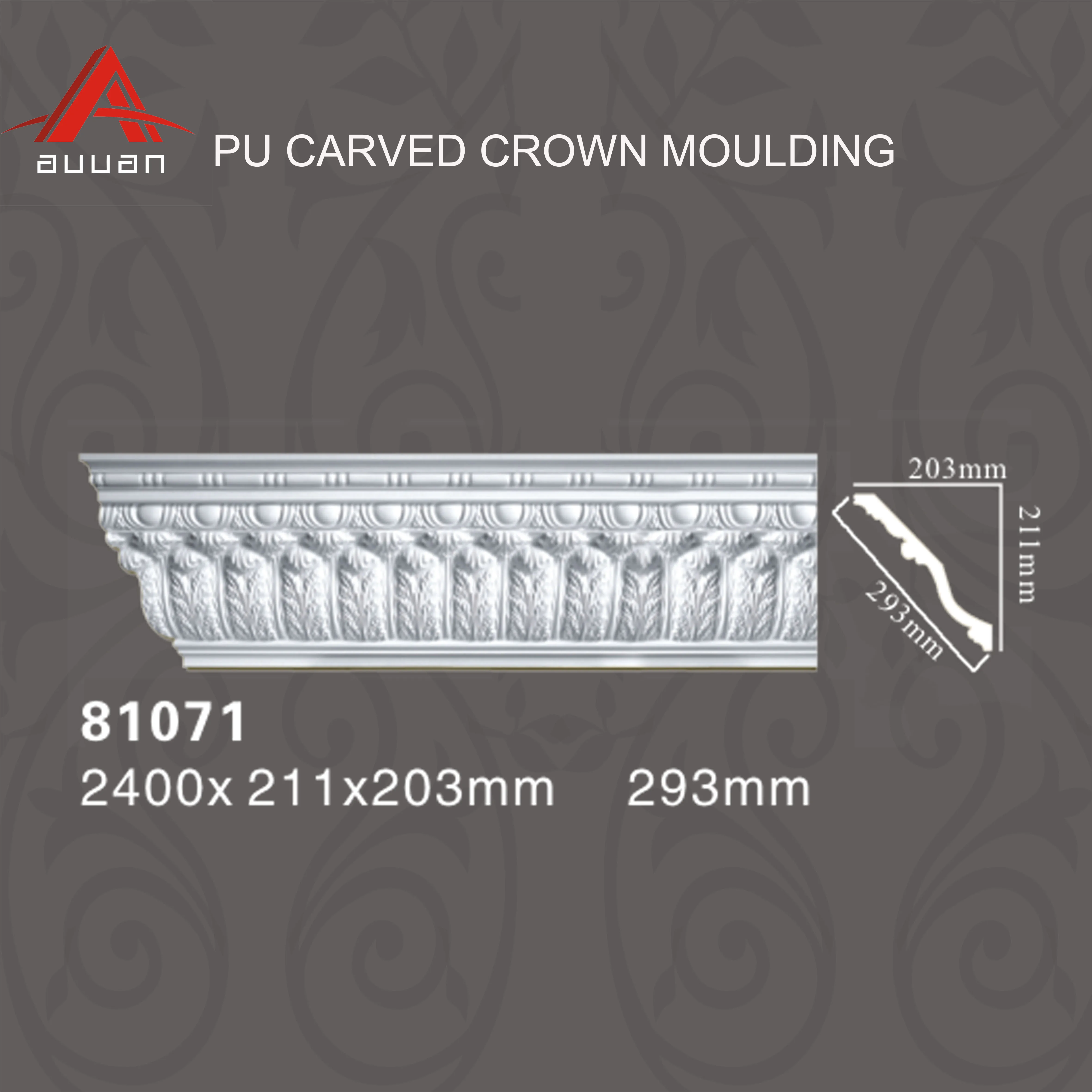 Polyurethane Cheap Cornice Types Crown Moulding  for Direct Sale