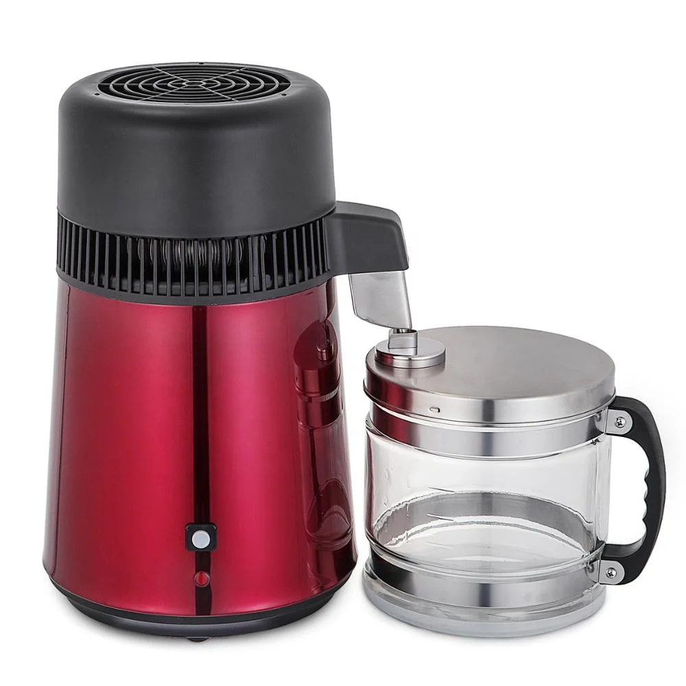 4L дистиллятор воды из нержавеющей стали фильтр для очистки и спиртовой очиститель фильтра стеклянный кувшин кухонные