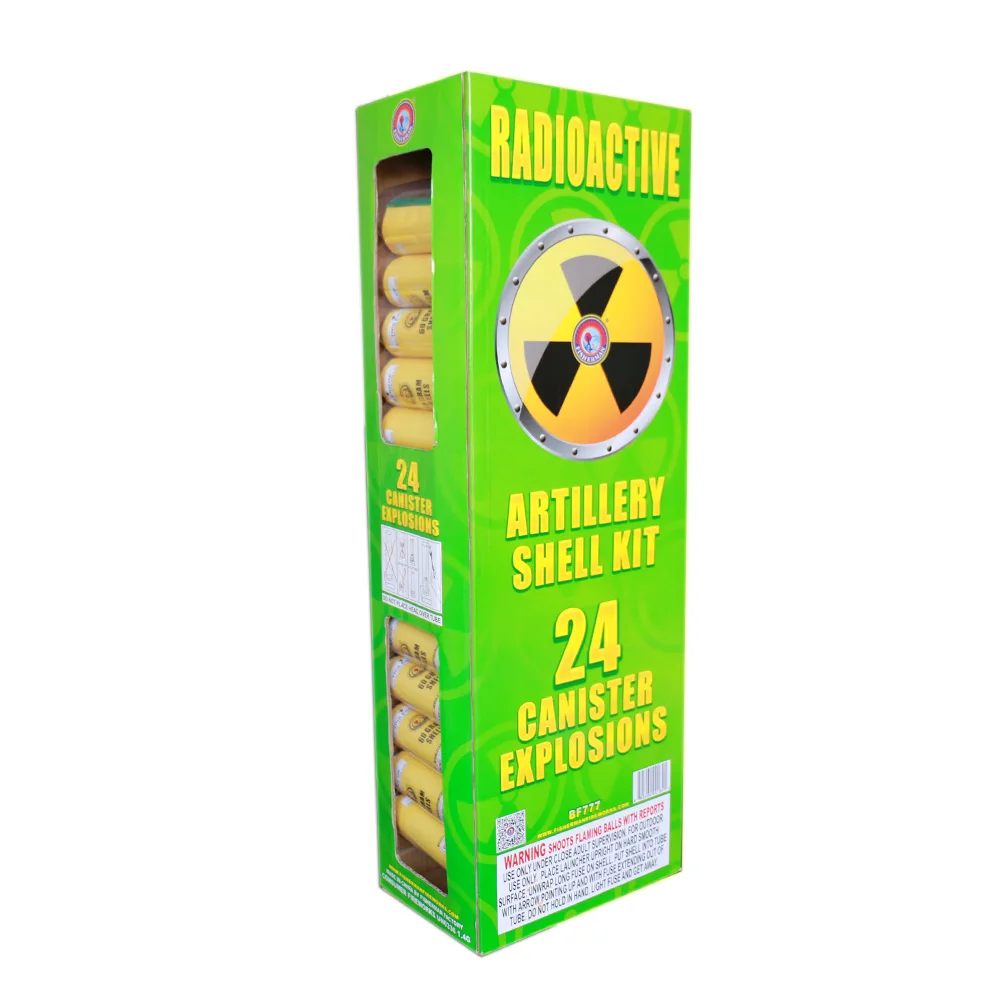 BF777 Radioactive hot seller reloadable 60G canister shells fireworks