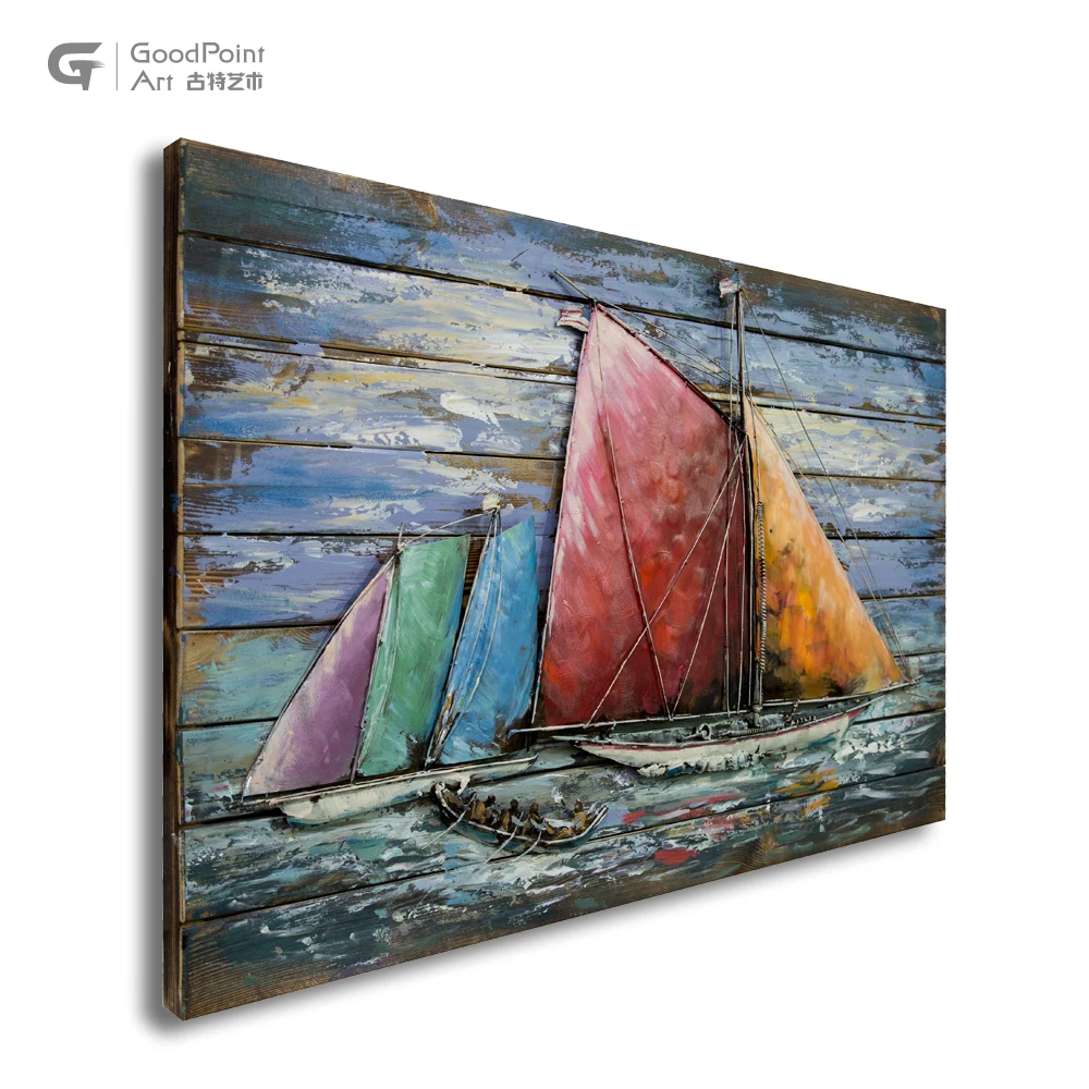 Bulk Buy China Import Oil Painting 3d Metal Design Painting New Wholesale Nautical Decor Wall Art Buy Wholesale Nautical Decor Import Oil Painting From China Wall Decor Acrylic Painting Product On Alibaba Com