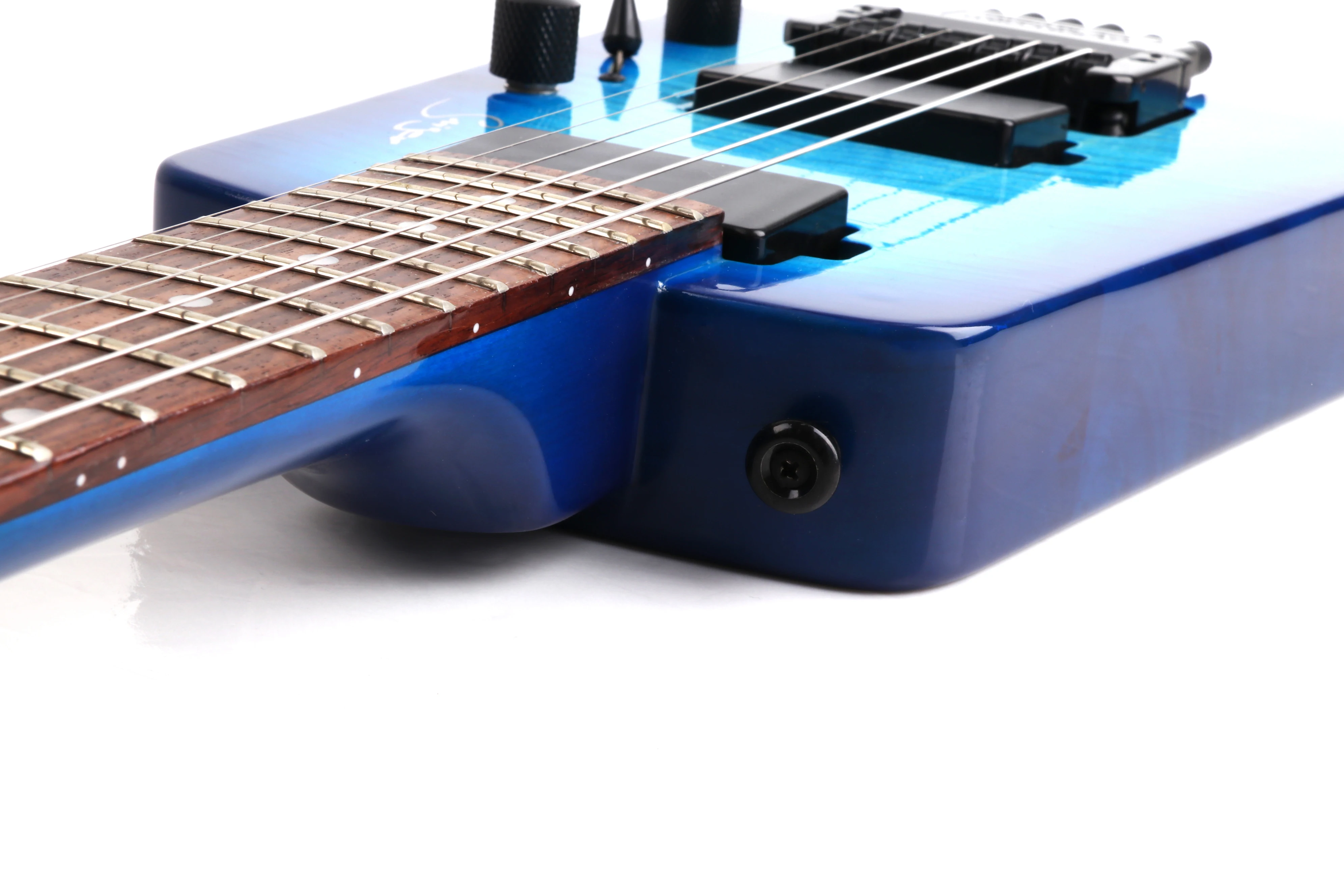 卸売価格 楽器製造 ブルーメイプルネック ヘッドレスエレキギター