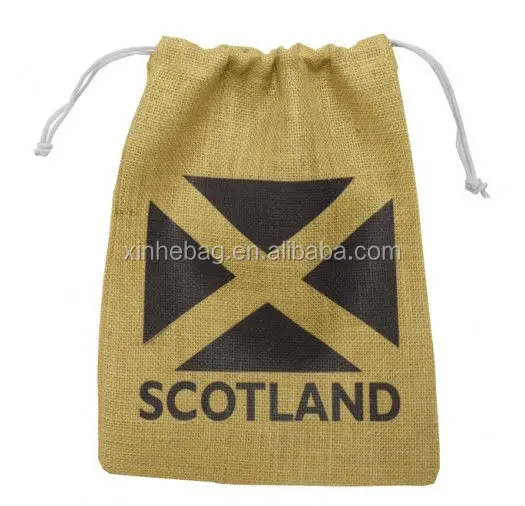 Bolsa de tela efecto lino personalizada a todo color.