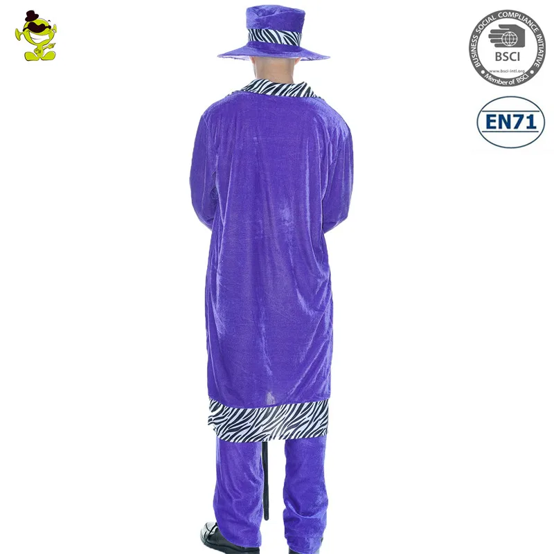 Pimp Costume Halloween  Party Stage Performance Fancy Dress Casual Pimp Costume for Men