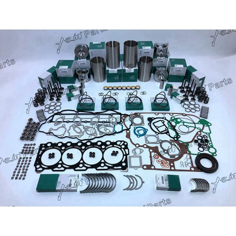 V3307 Overhaul Rebuild Kit With Cylinder Gasket Bearings Set Valves Kit for Kubota