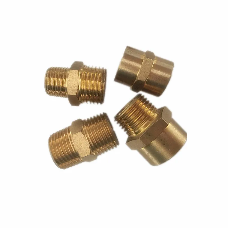 Pack of 1-1.5" Camlock Brass Male Nipple w/ 1.75" Threads x 
