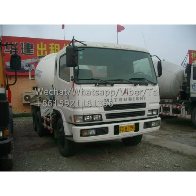 Used Mitsubishi FUSO Mixer Truck, Concrete Cement Truck 6*4 With Low Price