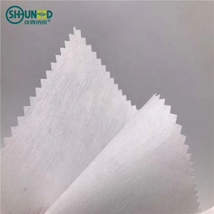 90% Polyester 10%viscose Soft Handfeeling Chemical Bond Nonwoven Interlining Fabric Embroidery Backing Nonwoven Embroidery Paper
