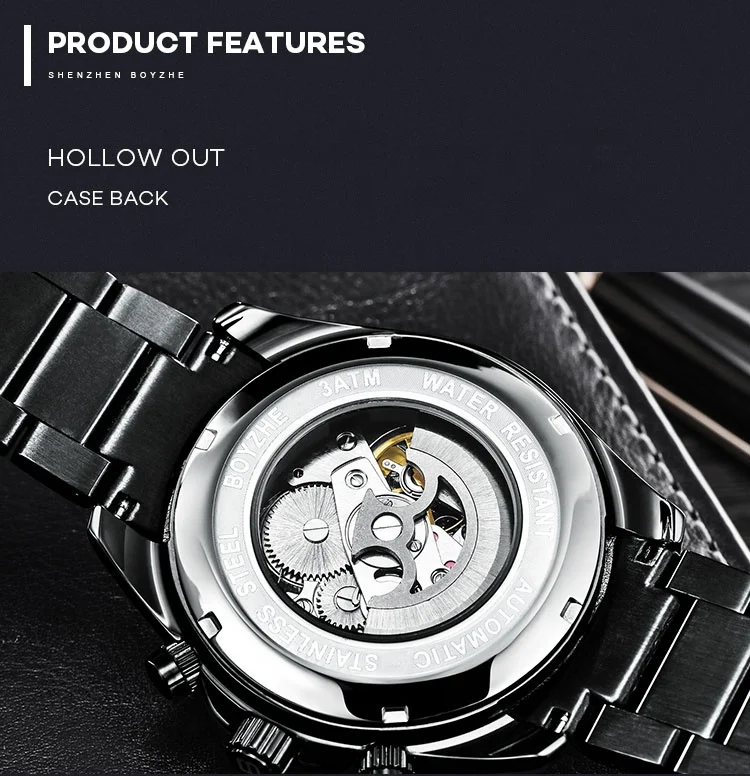 boyzhe watches men wrist full automatic Alibaba