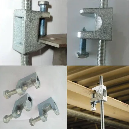 Supporto Costruzioni Ponti 10 Morsetti A Fascio M8 YINETTECH - In Ghisa Zincata, Per Ponti E Costruzioni, Apertura 20 Mm Accessori Costruzione Ponti