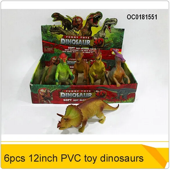 2014 горячая 6 шт 12 дюймовый мягкого пвх игрушки динозавра oc0181551