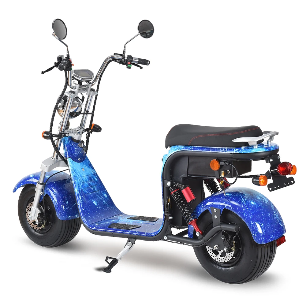 Free Shipping Fast Delivery to Austria Europe Warehouse Citycoco Mopeds EEC E Bike Removeable Battery Fat Scooter 1500W 20Ah