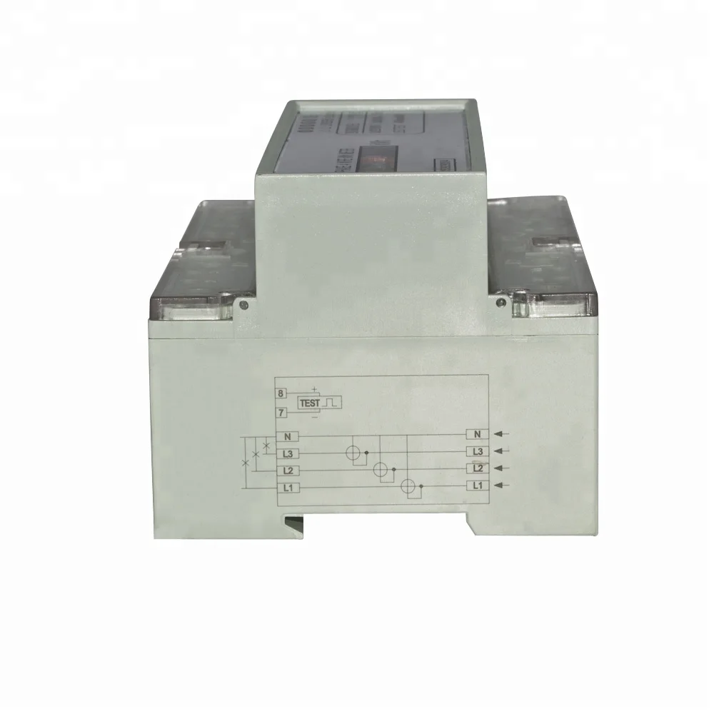 Factory Wholesale in Stock Din Rail 7p Electric Three Phase Counter Display Electric Kwh Watt Meter Energy Meters