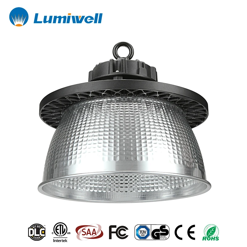 ETL DLC 5 лет гарантии 100 лм/Вт 1-10 В с регулируемой яркостью в наличии в США 150 Вт 200 Вт 240 Вт светодиодный подвесной светильник с микроволновым датчиком