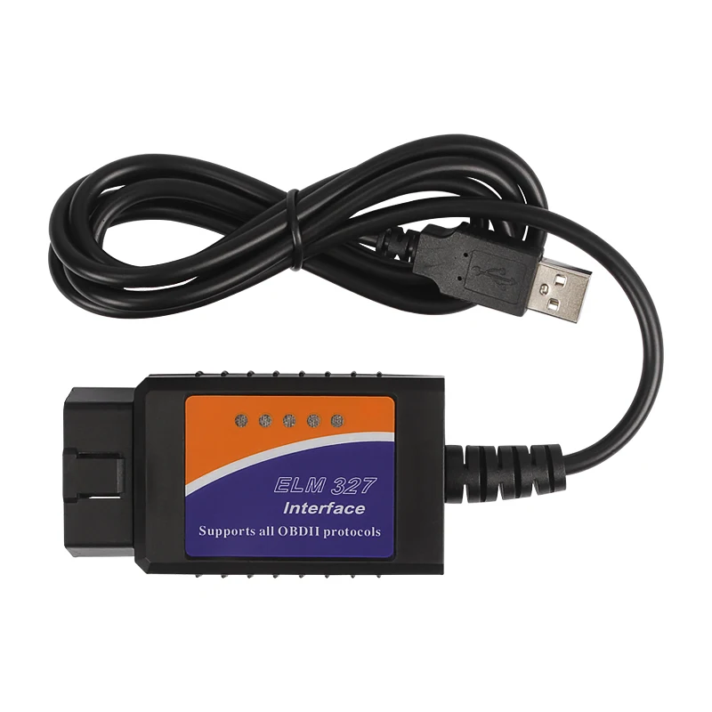 ELM327 Software USB Plastic OBD2 II Can-Bus Car Diagnostic Scanner Tool V1.4