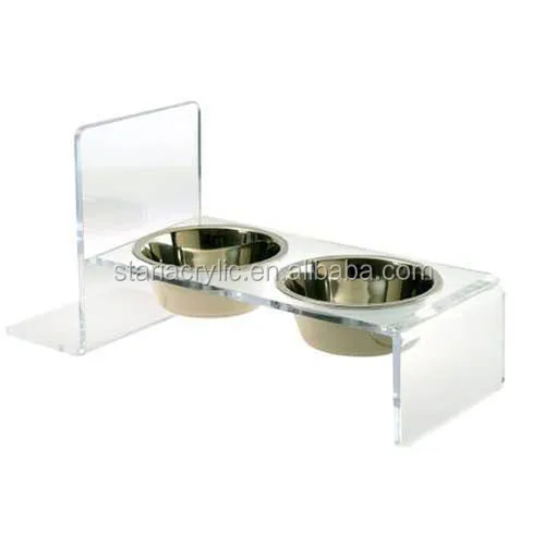 acrylic dog feeder