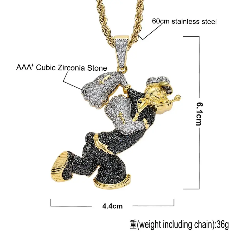 Iced out mickey hot sale mouse pendant