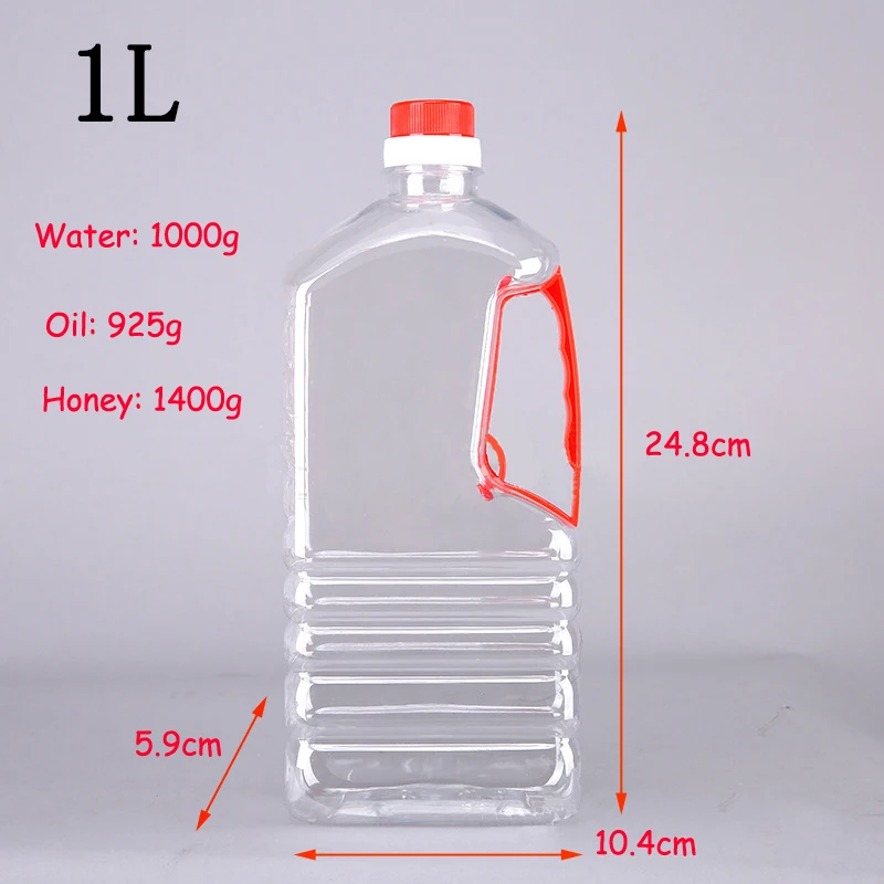 Wholesale Empty 1L PET Plastic Bottles for Vinegar Edible Oil and Camellia Oil with Lid