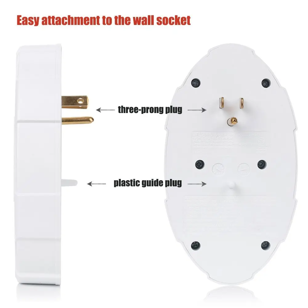 6 Outlets ABS USB Multiple Outlet Switch Multiplier Port Plug Universal Electric Plugs Plate