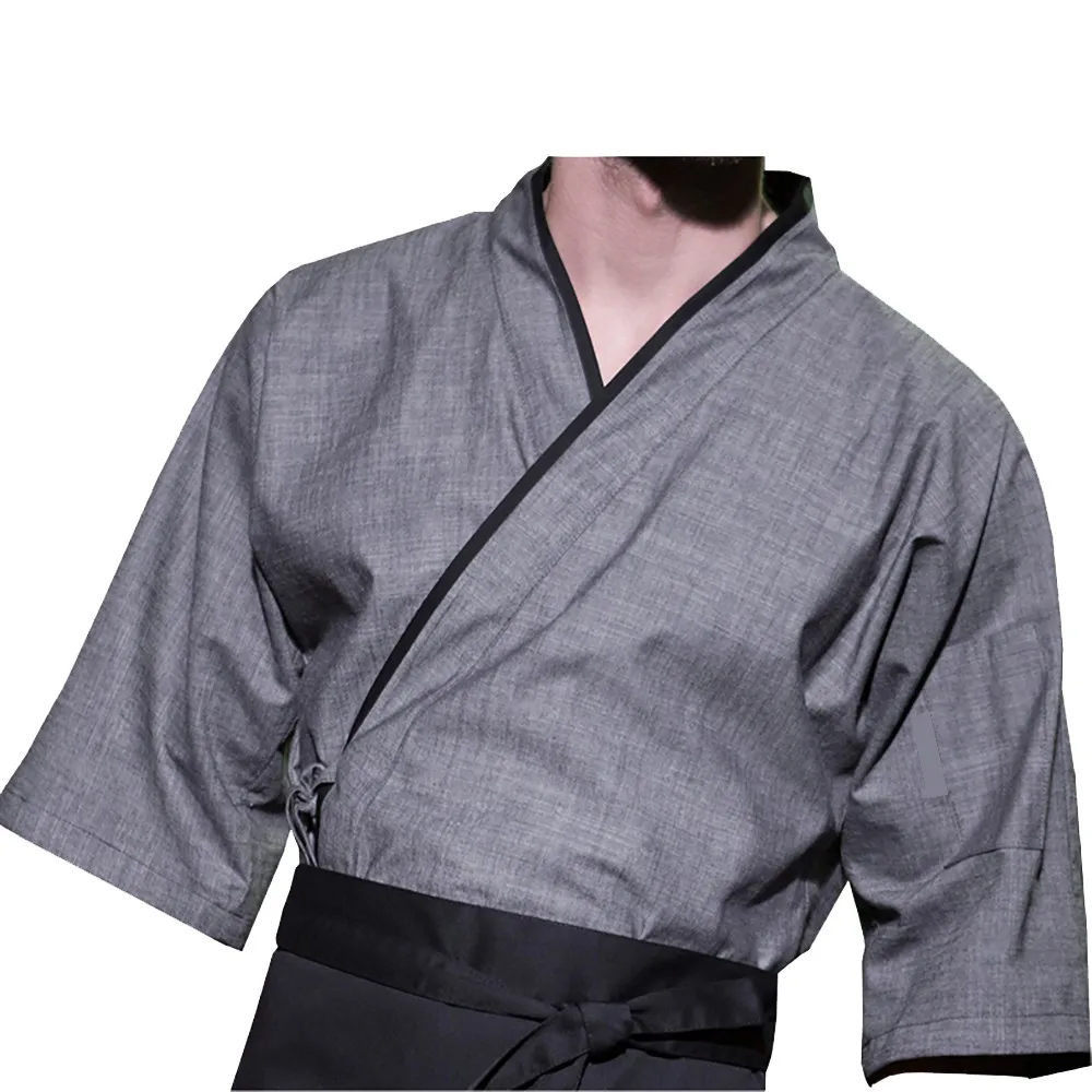 Одежда шеф-повара, пальто шеф-повара с жемчужными пуговицами-легкая в уходе саржевая куртка шеф-повара для мужчин