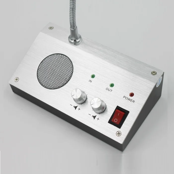 Two Way Bank Counter Window Intercom System Speaker
