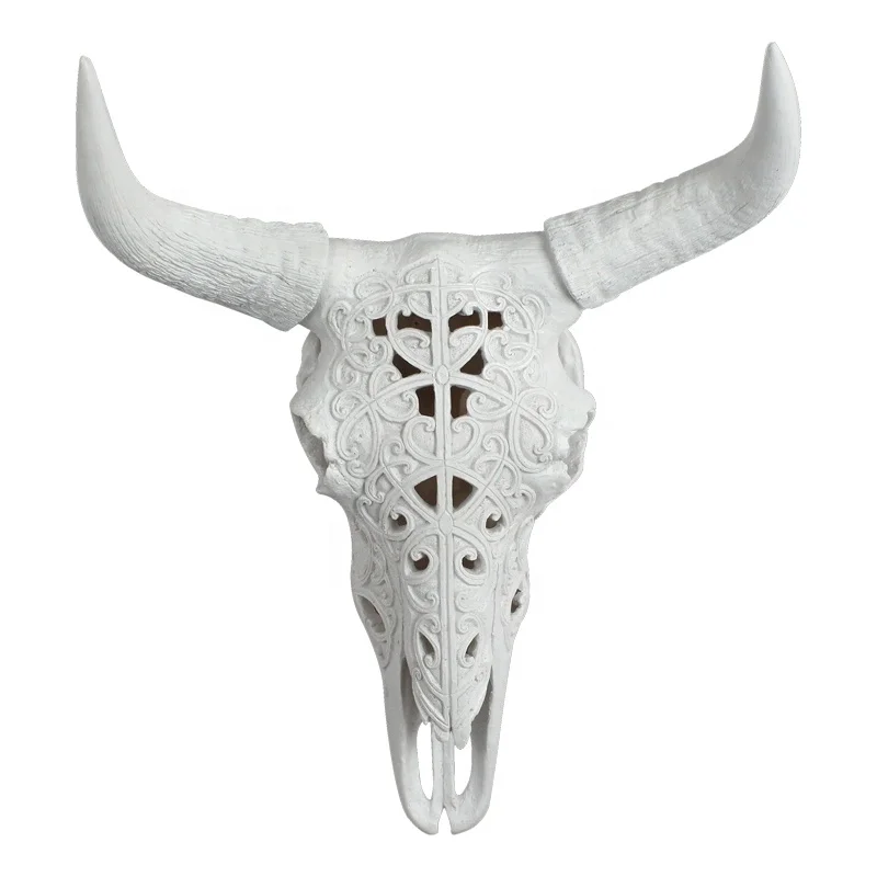 Animal Cow Buffalo Bull Skull Head for Wall Decor Wholesaler Large Resin 7-10 Days BSCI/BSCI Resin,resin Support Shined 50pcs