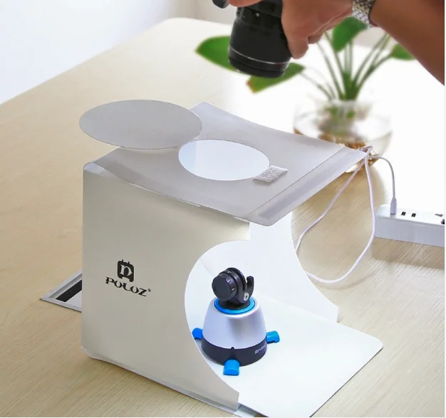 Портативный складной Лайтбокс для фотостудии софтбокс со светодиодной подсветкой iPhone Samsang HTC DSLR-камера