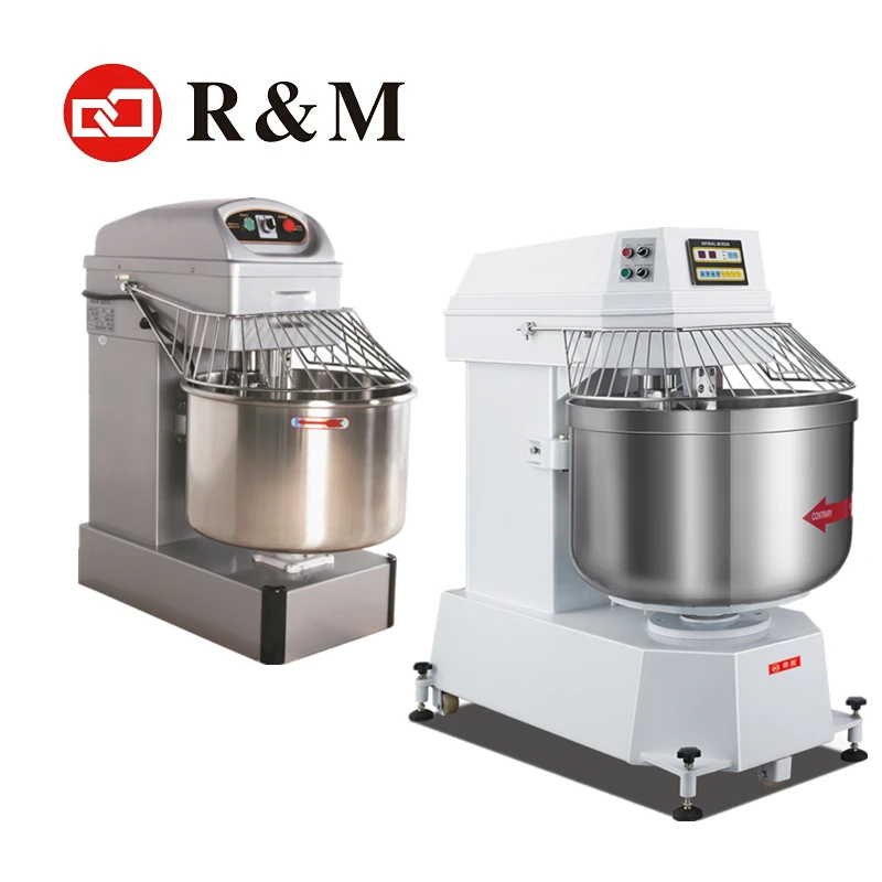 Commercial Industrial Noodle Bread Spiral Dough Mixer 25 50 100 kg 250l 25kg 50kg 100kg 150kg 200kg Flour Mix Machine for Bakery