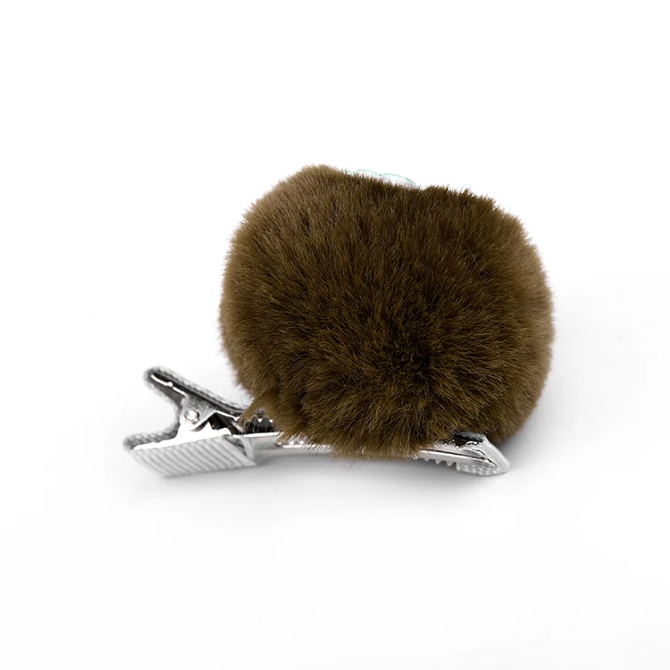 Уникальный дизайн заколки для волос аксессуары модные корейские пользовательские Меховые помпоны детские заколки для волос