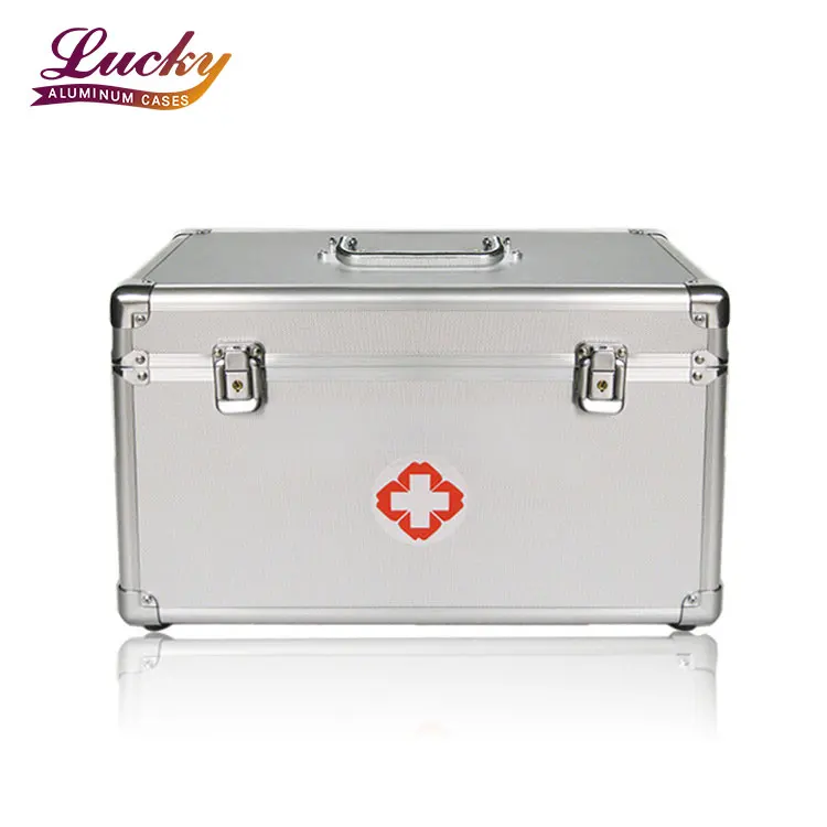 New High Quality Aluminium Alloy Tool Box Medical Storage Box With Interlayer Metal Edging