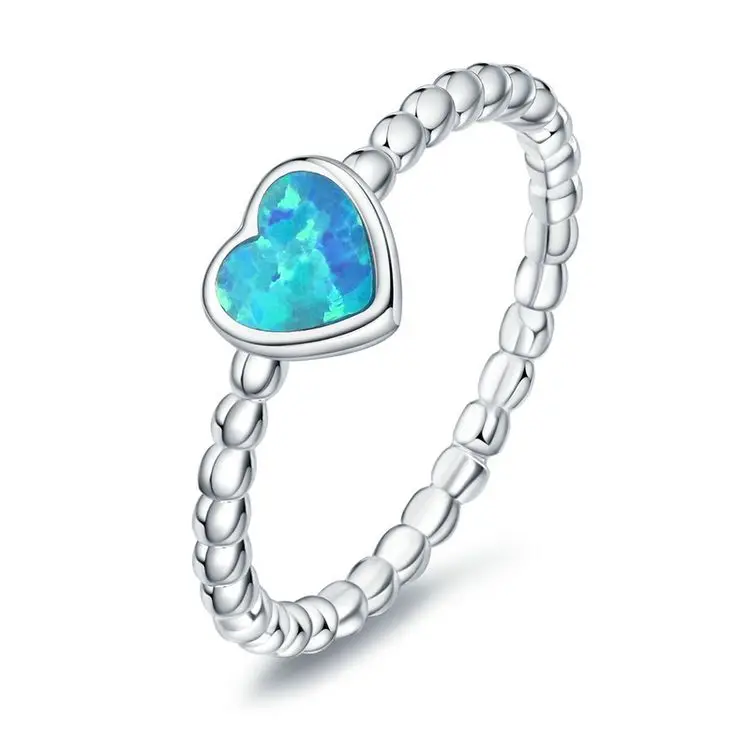 T&T Jewelry Blue Fire Opal Rings Fashion Vintage Jewelry For Women Wedding Rings