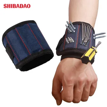 Polyester Magnetic Screws Nails Drill Bits Wristband Portable Tool Bag Electrician Wrist Tool Belt