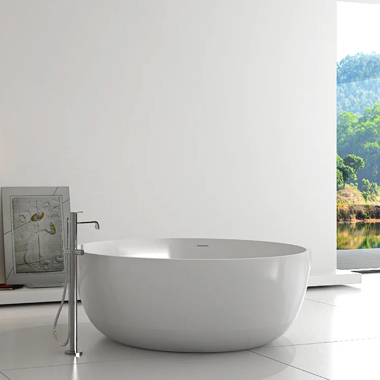 SM-8615 новейший дизайн для купания оптовая продажа круглых отдельно стоящих ванн
