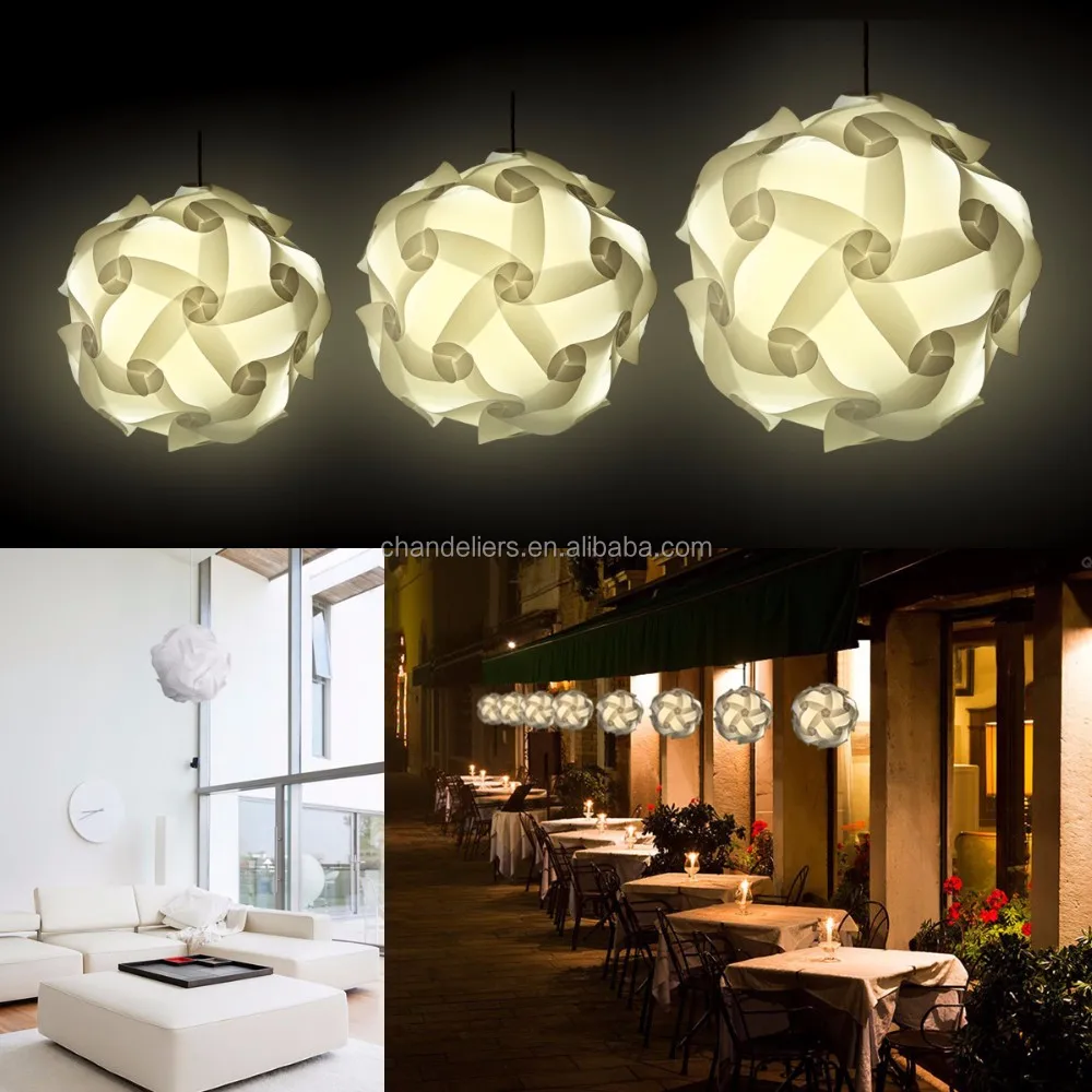 plastic puzzle ball lights