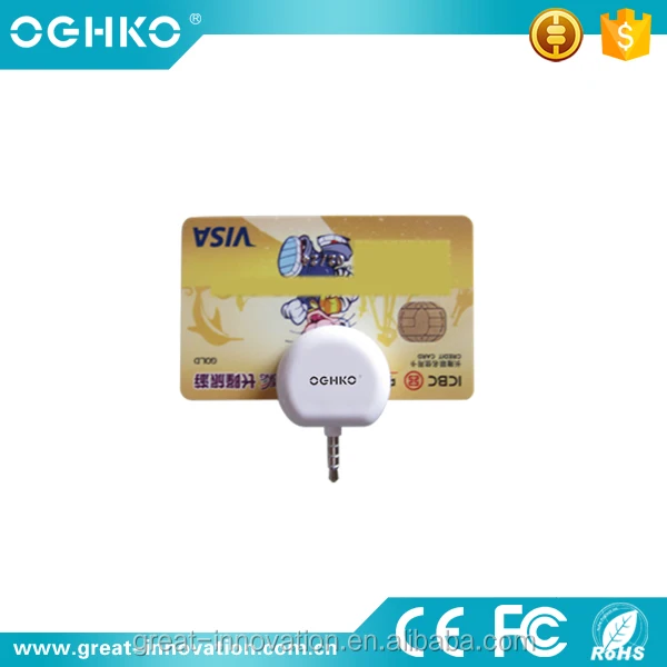 Android IOS Magnetic Headphone 3.5mm Audio Jack Card Reader