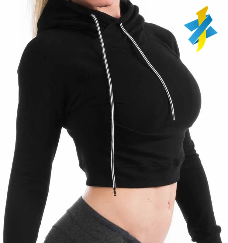 fitness crop hoodie