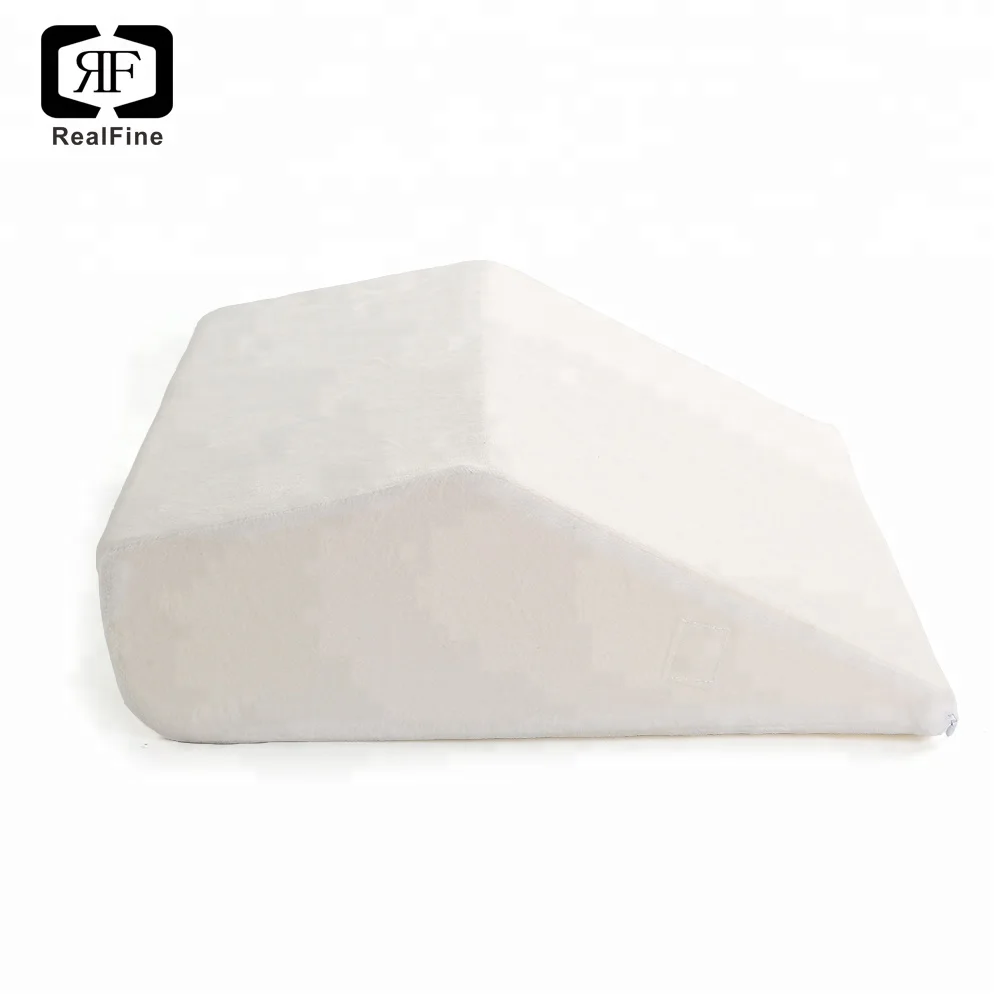 Triangle Shaped Folding Contour Leg Elevator Bed Wedge Memory Foam Pillow