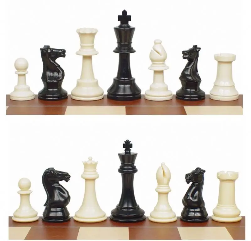 Jeu D'échecs Chinois Vintage - Roi (King) En Bronze - 125 Mm - Bois