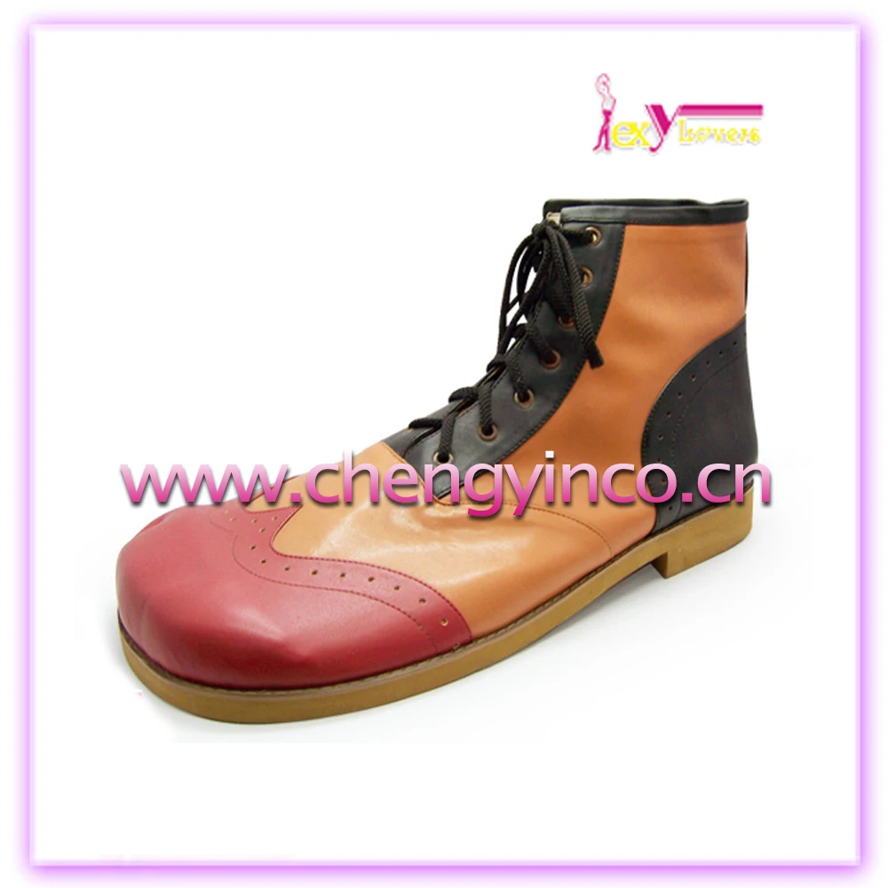 Alibaba, оптовая продажа обуви showtime со шнуровкой и двумя звеньями, верхняя специальная музыкальная обувь клоуна на заказ