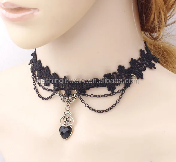 Victoria  Black tattoo lace choker SV541  Shop Sugar Valentine Chokers   Pinkoi