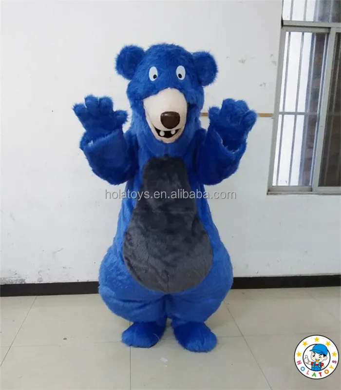 Blue Bear Mascot Costume - Adult Bear Costume for Sale