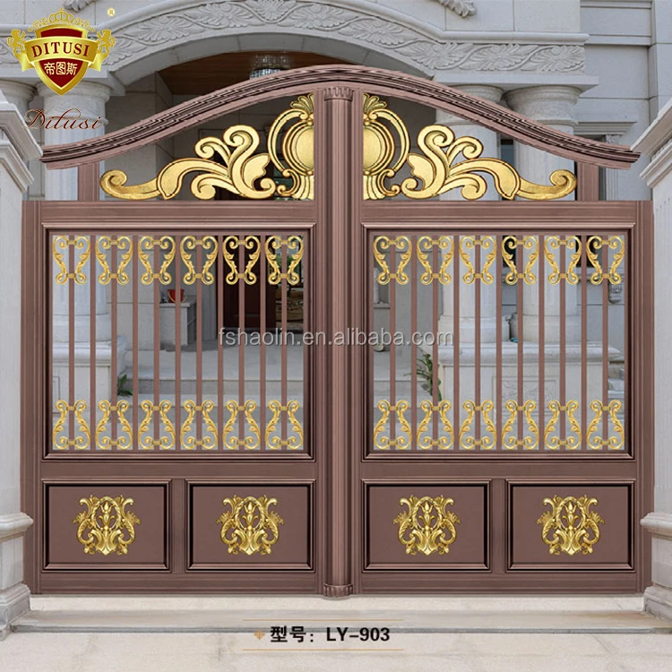 
Роскошные домашние и квартирные входные двери кованые железные ворота гриль дизайнерские садовые ворота LY-901 