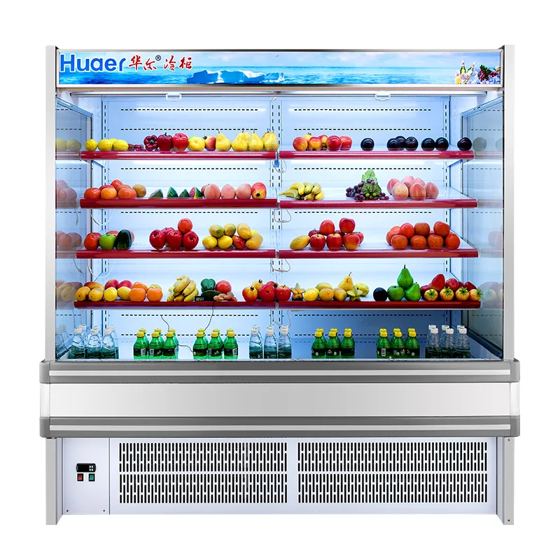 オープン冷蔵庫スーパーマーケット果物野菜冷蔵ショーケース