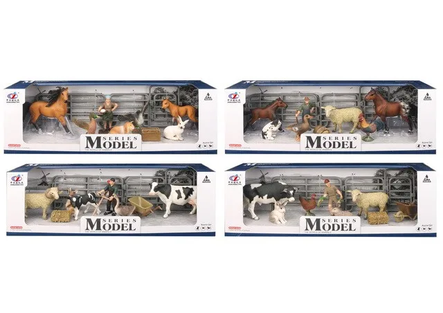 Пластиковая мини-ферма, набор моделей животных, игрушка для продажи, игрушка корова