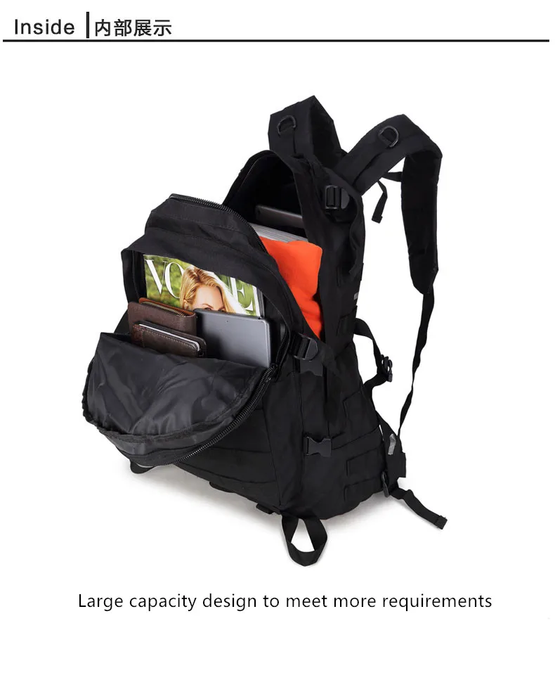 Jsh Molle System Heavyduty Backpack Outdoor Sport Tactical Bag