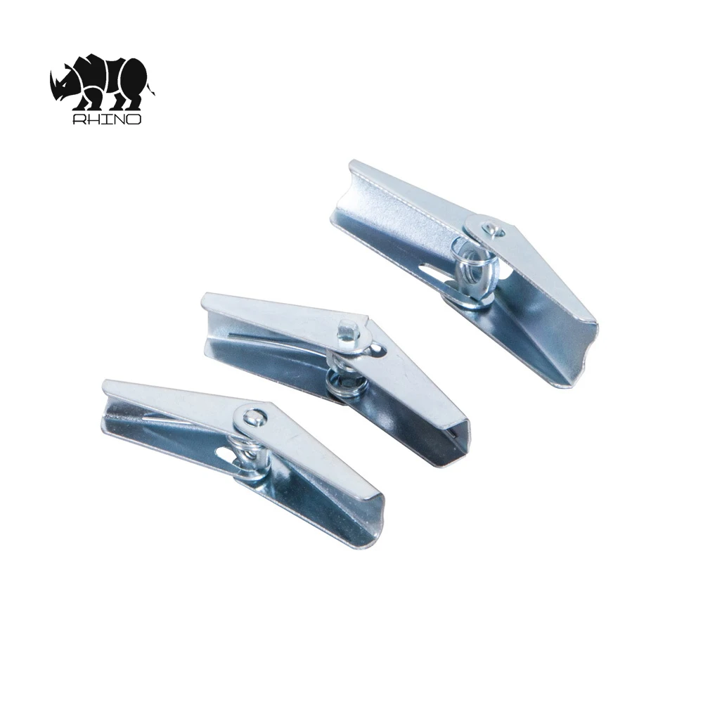 ZINC PLATED BUTTERFLY SPRING TOGGLE FIXINGS WITH SCREWS  HOLLOW CAVITY WALL ANCHORS