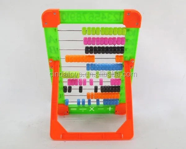 Игрушки для начальной школы, математический набор, игра для мозга, цветной Абакус, пластиковые математические игрушки для детей