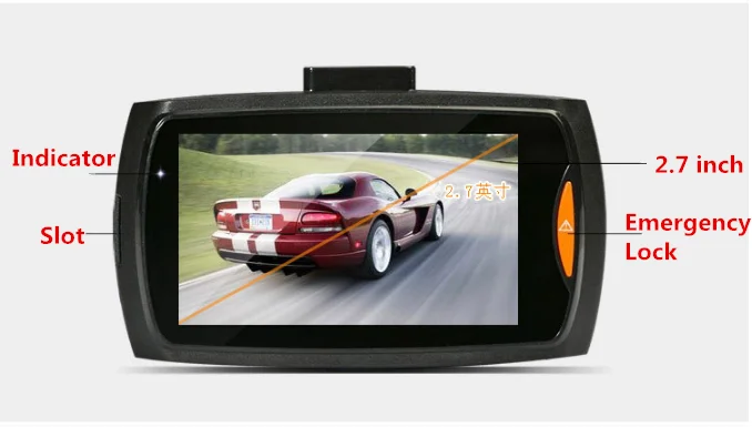 Дешевый Автомобильный видеорегистратор с двойным объективом IPS экран Hd с сертификацией CE