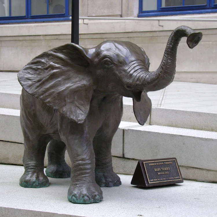 Large Size Metal Big Elephant Statue Cast Bronze Animal Elephant Sculpture