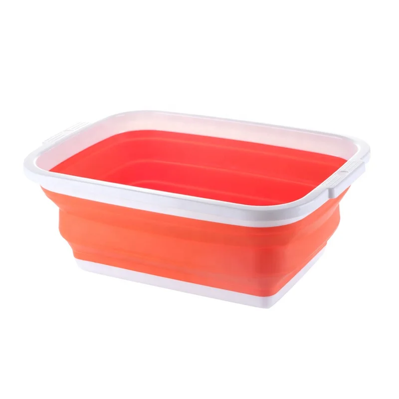 Multi Functional Square Folding Basin Portable Plastic Washing Basin ...