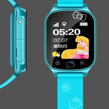 cell phone gps tracking gps watch running reviews T58 Blue cute supports SIM card